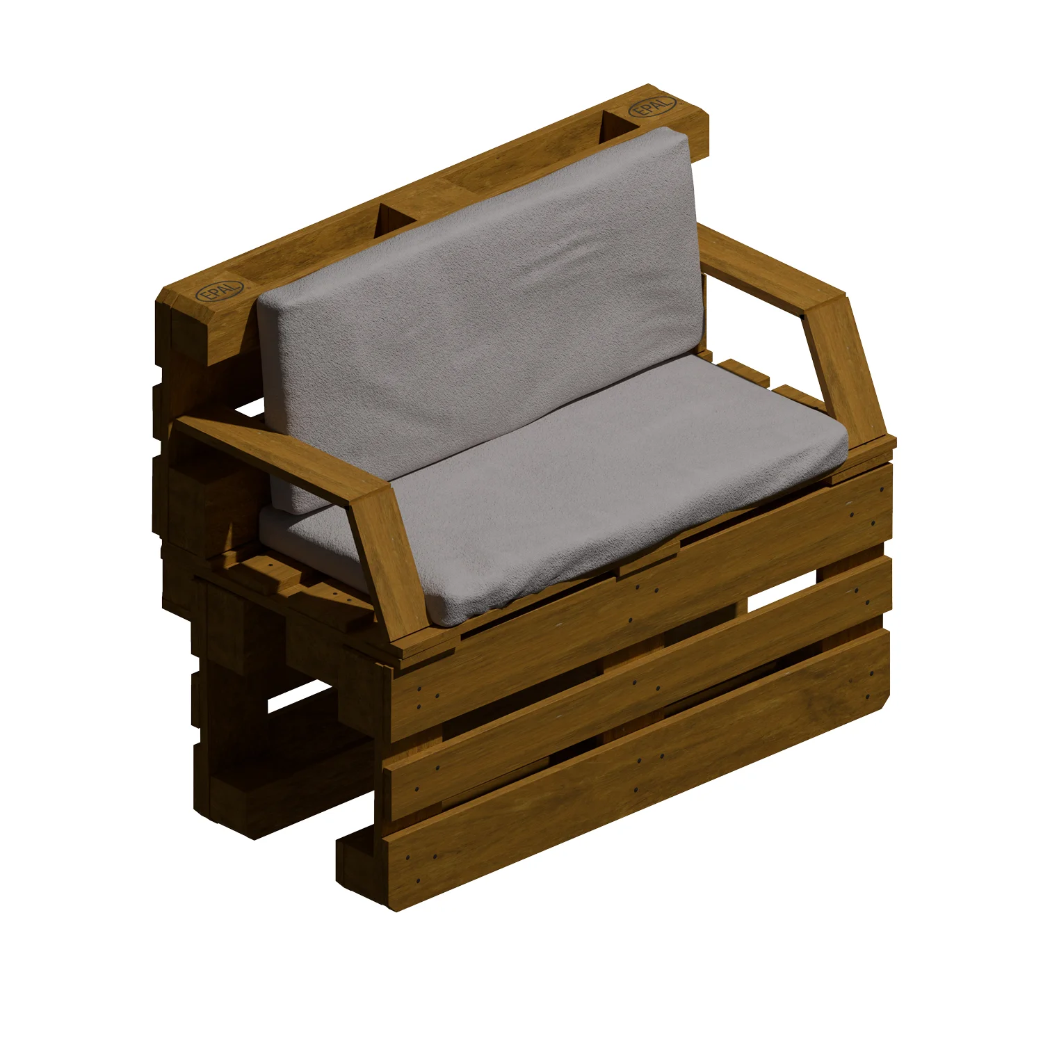 Banc 2 places en palettes