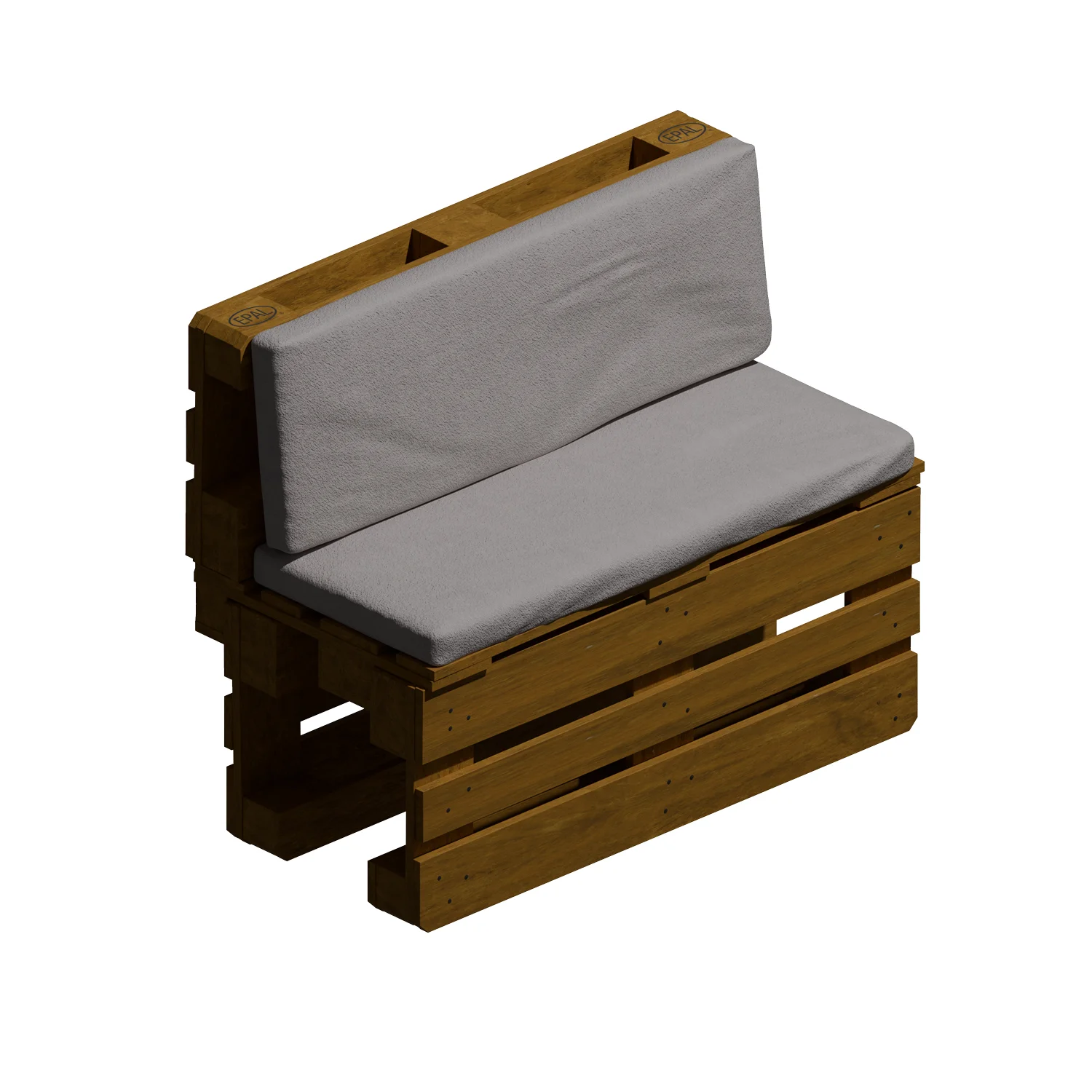 Banc 2 places en palettes