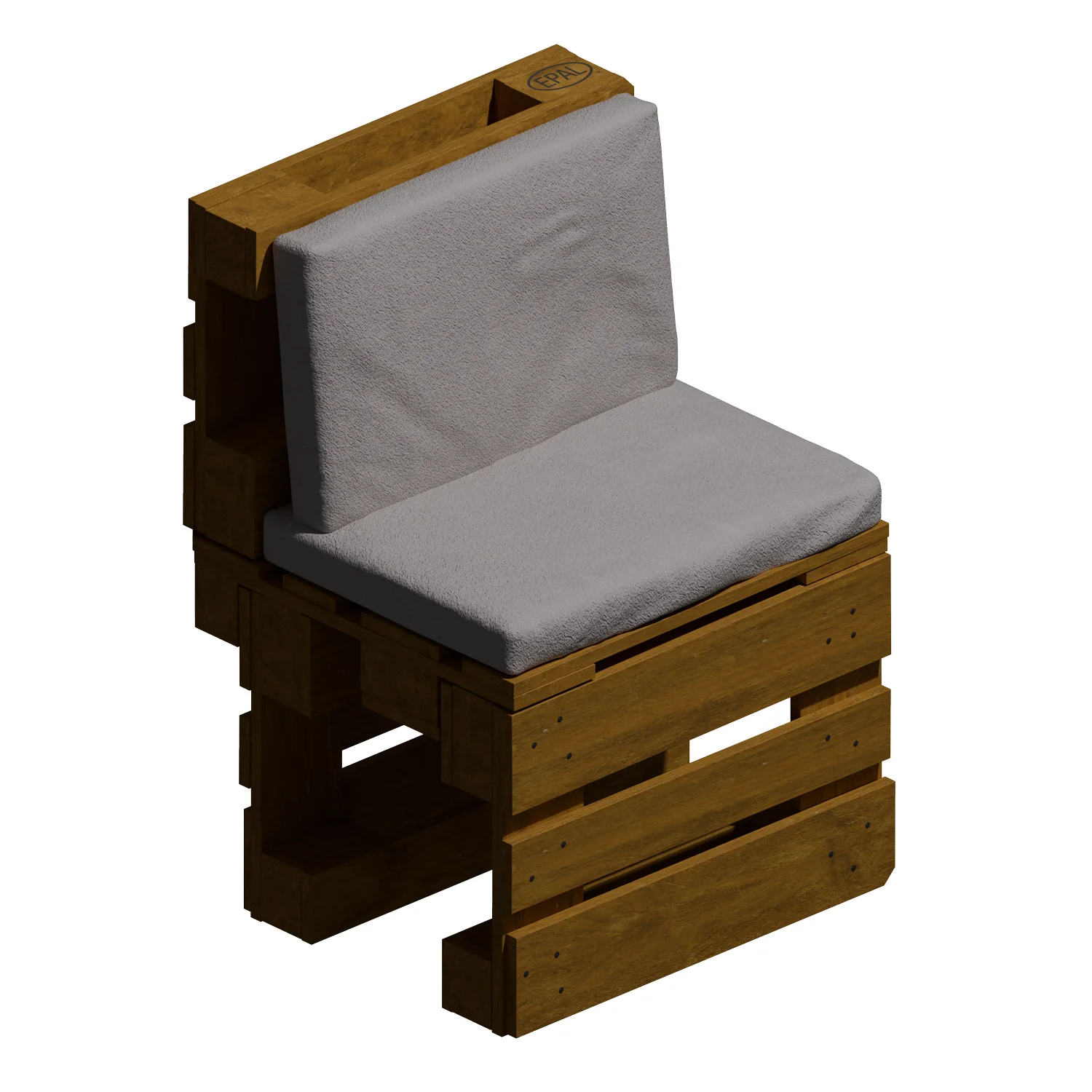Chaise latérale en palettes