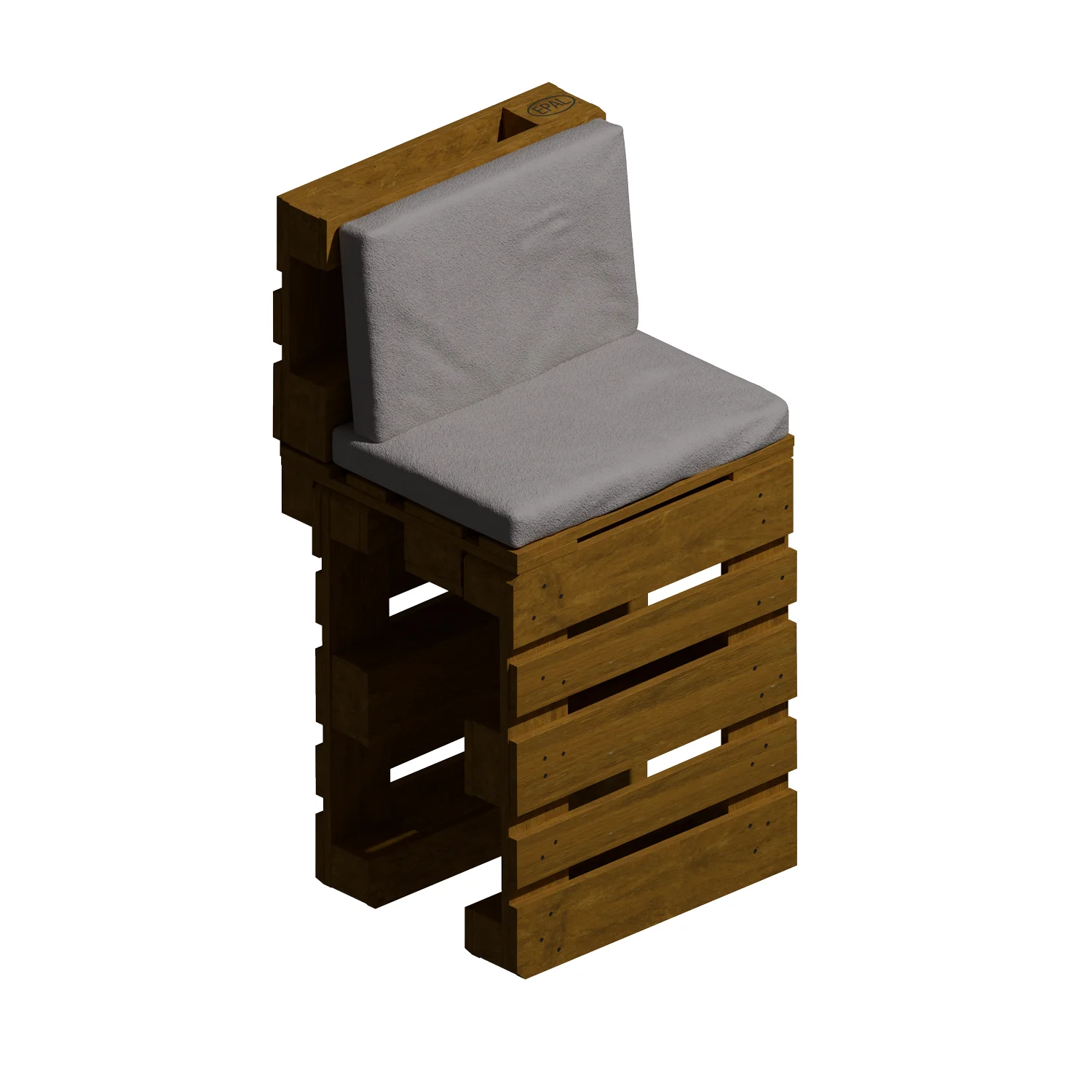Tabouret de bar haut en palettes