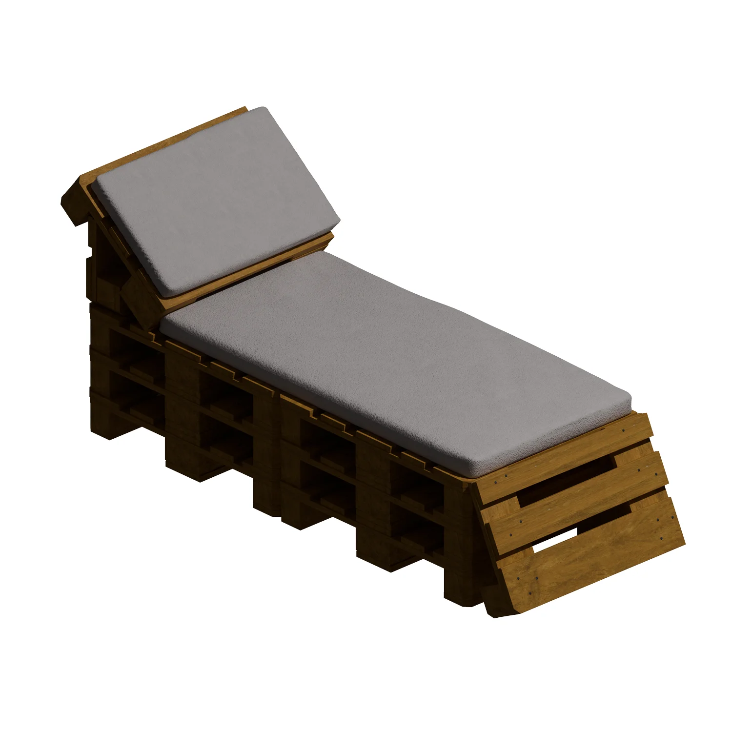 Chaise longue en palettes