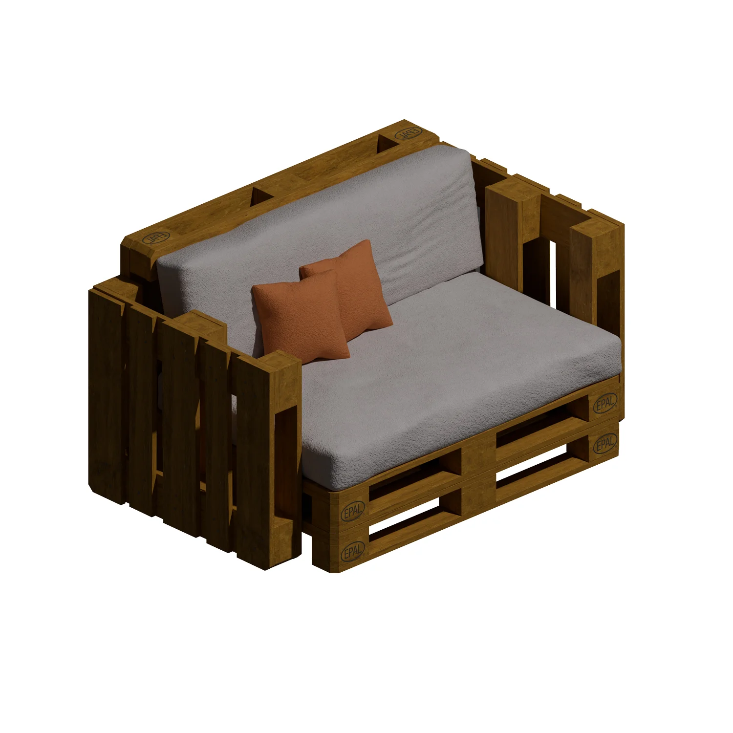 Fauteuil canapé en palettes