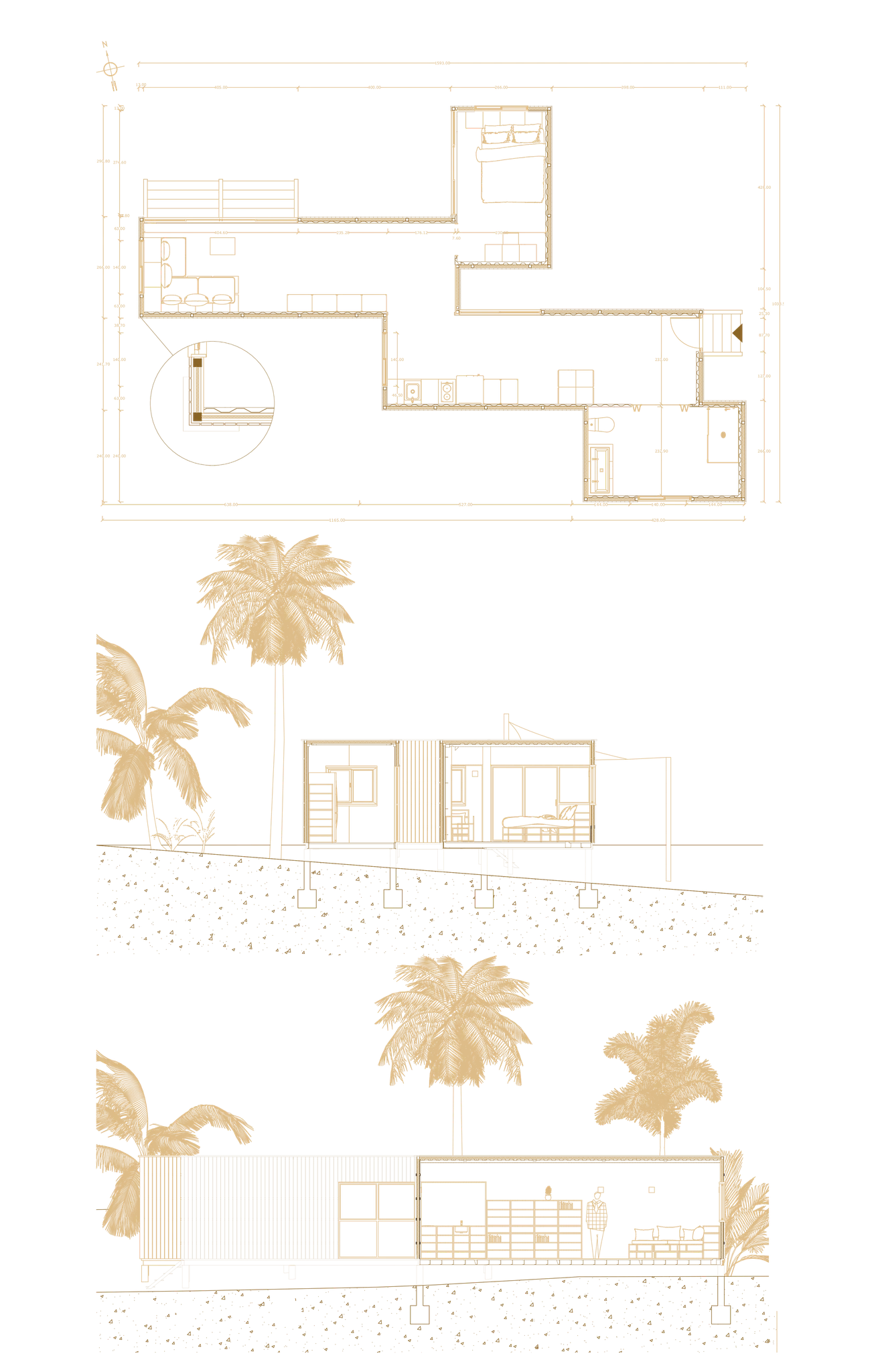 Projet KAZA KAZ dans un paysage tropical
